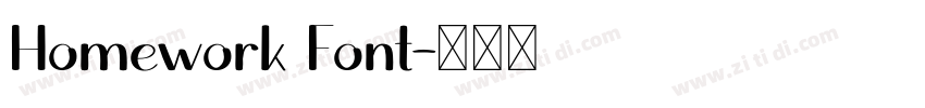 Homework Font字体转换
